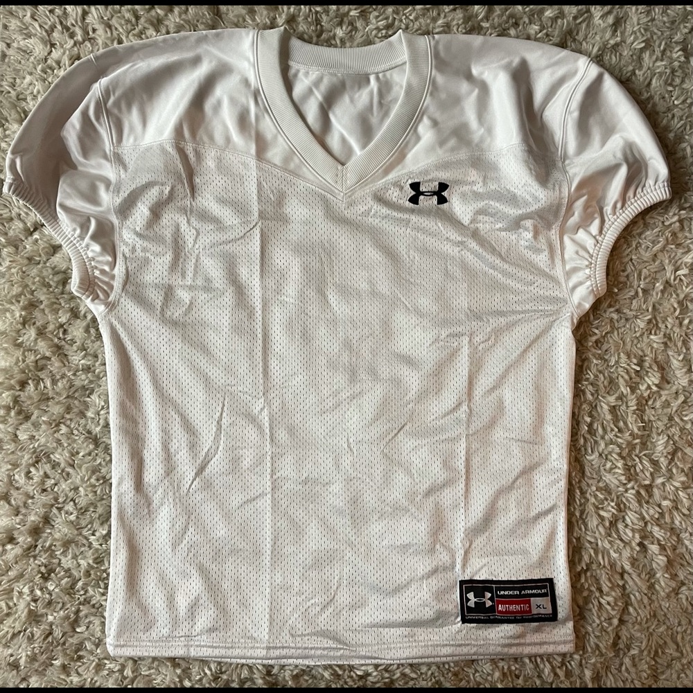 Under Armour White Football Jersey